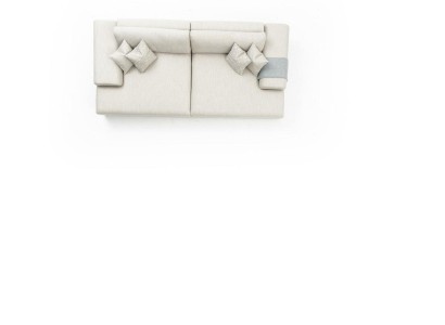 Sofa Couch 3 Sitzer Wohnzimmer Design Big Sofas Couchen 260 cm Grau